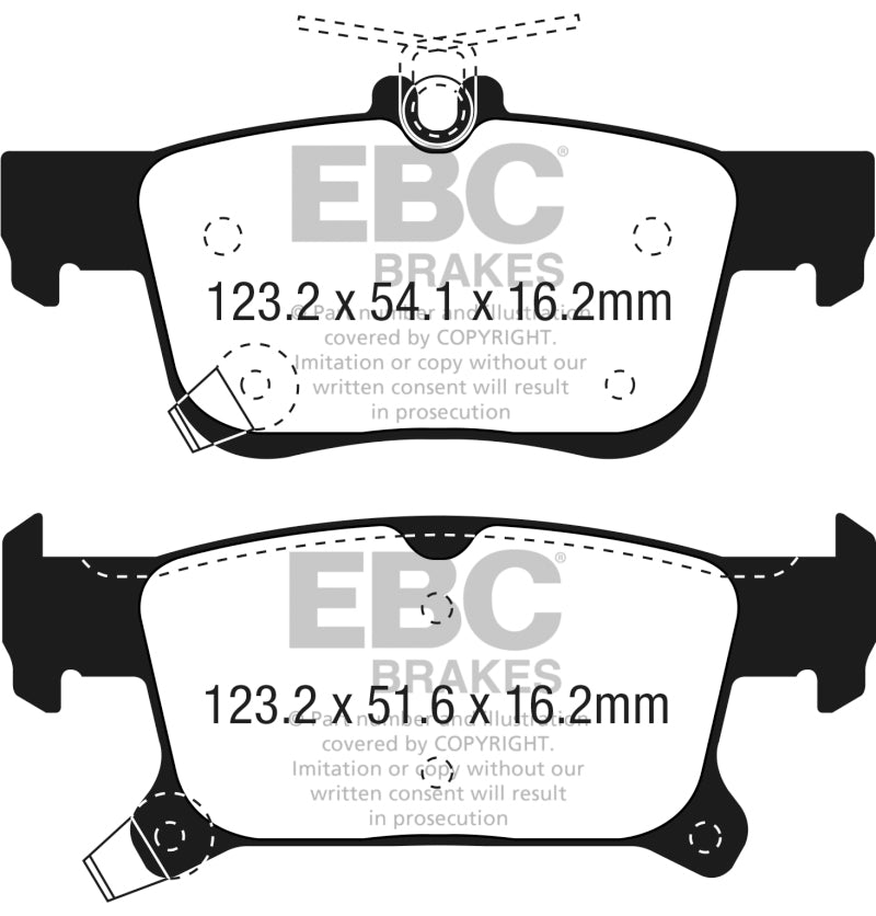 EBC 2016+ Buick Envision 2.0L Turbo Greenstuff Rear Brake Pads - Burkken Auto Parts