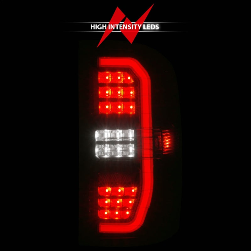 ANZO 14-18 GMC Sierra 1500 Full LED Taillights Black Housing Smoke Lens (w/C Light Bars) - Burkken Auto Parts
