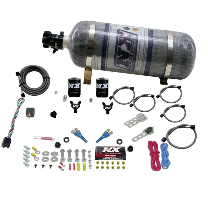 Nitrous Express BMW EFI All Dual Nozzle Nitrous Kit (50-300 HP) w/Composite Bottle - Burkken Auto Parts