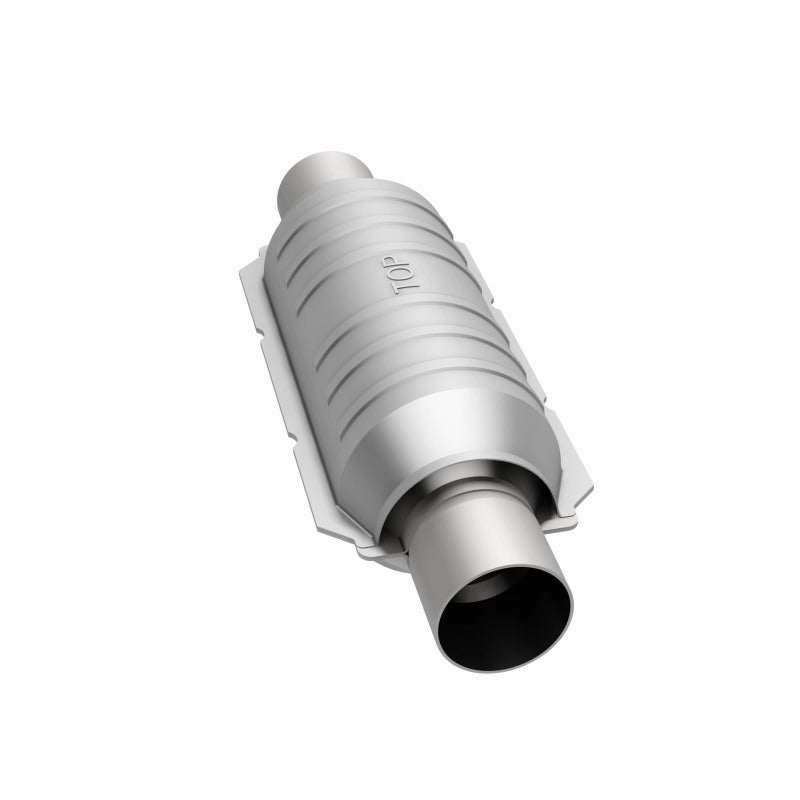 MagnaFlow Catalytic Converter 2 in Inlet 2 in Outlet 11 in Length SS - Burkken Auto Parts