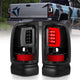 ANZO 1994-2001 Dodge Ram 1500 LED Taillights Plank Style Black w/Clear Lens - Burkken Auto Parts