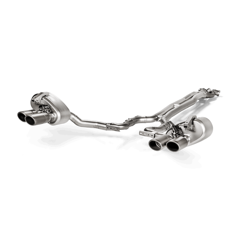 Akrapovic 17-18 Porsche Panamera Turbo Evolution Line Cat Back (Titanium) (Tips Not Incl.) - Burkken Auto Parts