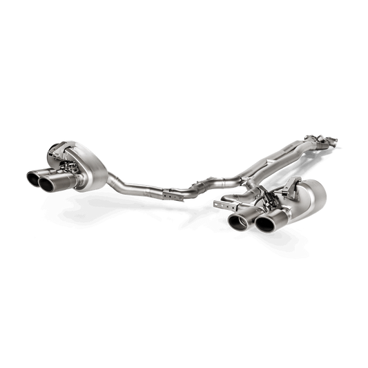 Akrapovic 17-18 Porsche Panamera Turbo Evolution Line Cat Back (Titanium) (Tips Not Incl.) - Burkken Auto Parts