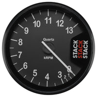 Autometer Stack Clubman Tachometer 80mm 0-3-13K RPM - Black - Burkken Auto Parts