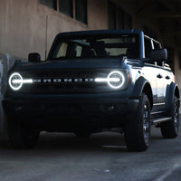 AlphaRex 21-23 Ford Bronco NOVA LED Projector Headlights Black - Burkken Auto Parts