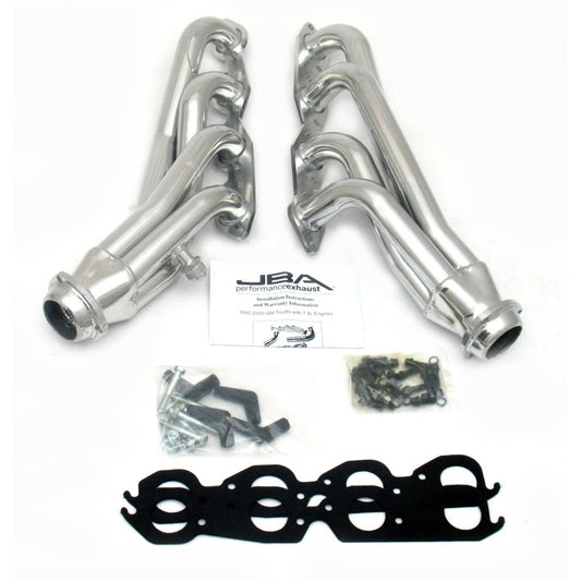 JBA 96-00 GM Truck 7.4L Vortec w/o A.I.R. 1-3/4in Primary Silver Ctd Cat4Ward Header