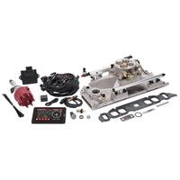 Edelbrock Pro Flo 4 Fuel Injection Kit Sequential Port BBC Oval 625 Max HP 35 LbHr Injectors Satin - Burkken Auto Parts