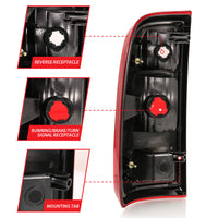ANZO 2008-2016 Ford F-250 Taillight Red/Clear Lens (OE Replacement) - Burkken Auto Parts