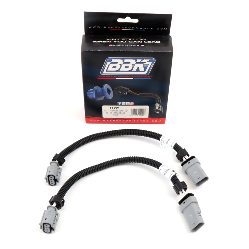 BBK 16-20 GM Camaro 6.2L SS Manual Trans O2 Sensor Wire Harness Extensions (Rear) - Burkken Auto Parts