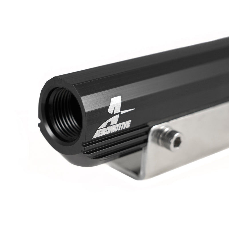 Aeromotive 02-14 Subaru WRX/07-20 Subaru STi Top Feed Fuel Rails - Black - Burkken Auto Parts