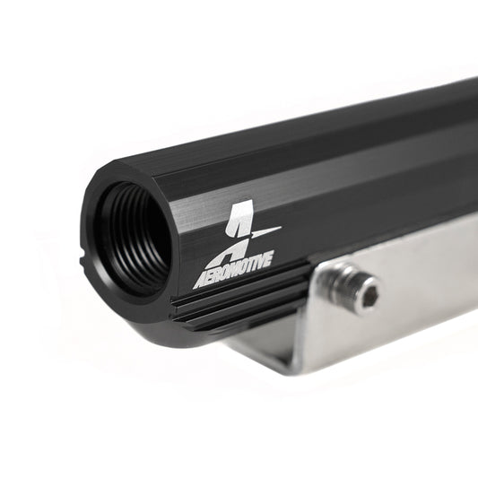 Aeromotive 02-14 Subaru WRX/07-20 Subaru STi Top Feed Fuel Rails - Black - Burkken Auto Parts