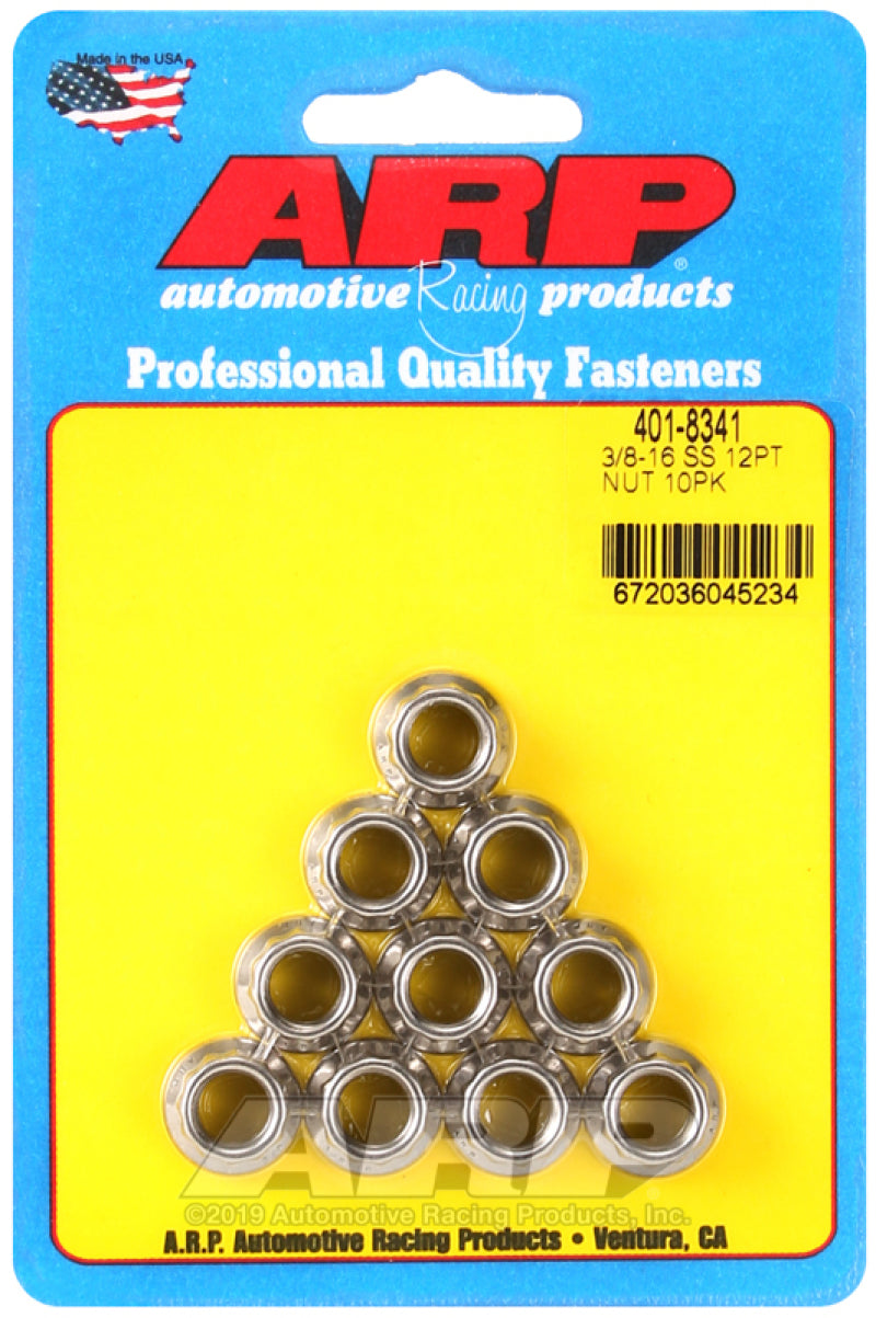 ARP 3/8-16 12PT SS - 10 PK - Burkken Auto Parts