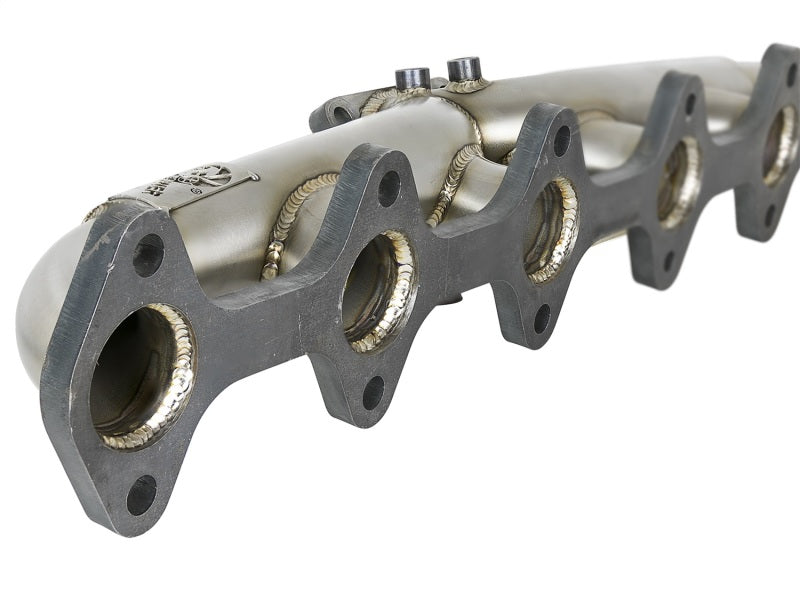 aFe Twisted Steel Header Turbo Manifold (T3) 98.5-02 Dodge Diesel Trucks L6 5.9L (td) - Burkken Auto Parts