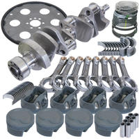Eagle Chevy 350 1Pc 3.750in Crank 6.000in I-Beam Rod 4.030in Pistons 153 Tooth FP Balanced Assembly - Burkken Auto Parts