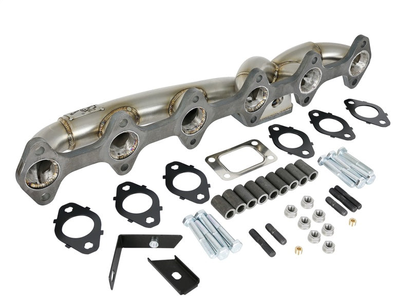 aFe Twisted Steel Header w/ Turbo Manifold 03-07 Dodge Diesel L6-5.9L - Burkken Auto Parts