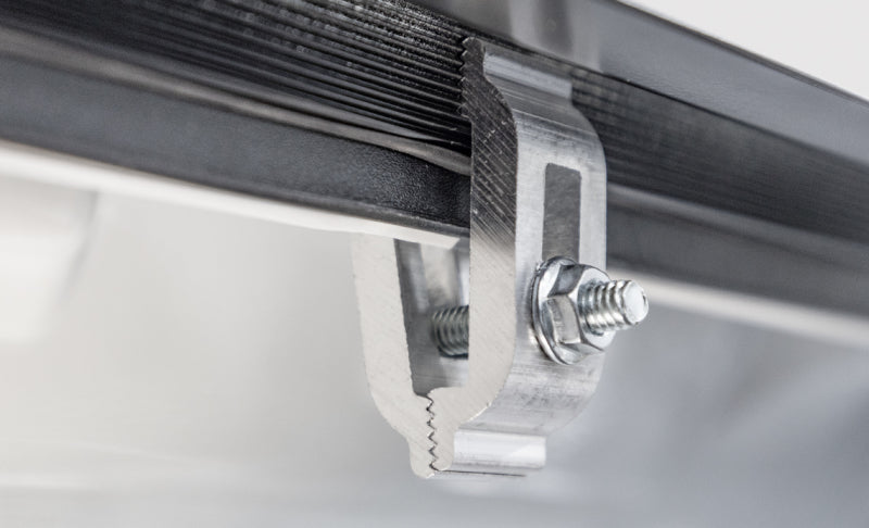 Access LOMAX Alum Tri-Fold Cover w/Split Rails BK Urethane Finish 19-20 Dodge Ram-5ft 7in w/o RamBox - Burkken Auto Parts