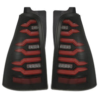 AlphaRex 03-09 Toyota 4Runner LUXX-Series LED Tail Lights- Black/Red - Burkken Auto Parts