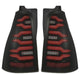 AlphaRex 03-09 Toyota 4Runner LUXX-Series LED Tail Lights- Black/Red - Burkken Auto Parts