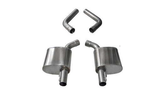 Corsa 2017-2020 Dodge Charger 5.7L / 17-19 Chrysler 300 5.7L Sport Axle-Back Exhaust w/o Tips - Burkken Auto Parts