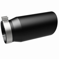 MagnaFlow Tip Stainless Black Coated Single Wall Round Single Outlet 6in Dia 5in Inlet 13in L - Burkken Auto Parts