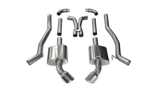 Corsa 2011-2015 Chevrolet Camaro SS 6.2L V8 Manual Polished Xtreme 3in Cat-Back - Burkken Auto Parts