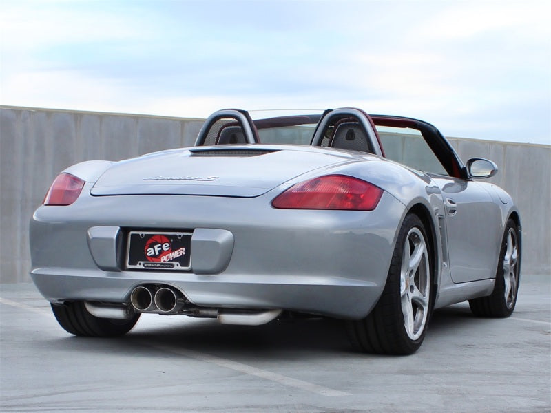 aFe ELITE 05-12 Porsche Boxster S (987.1-987.2) H6 3.4L 304SS Dual Cat-Back w/Dual Polished Tip Exht - Burkken Auto Parts
