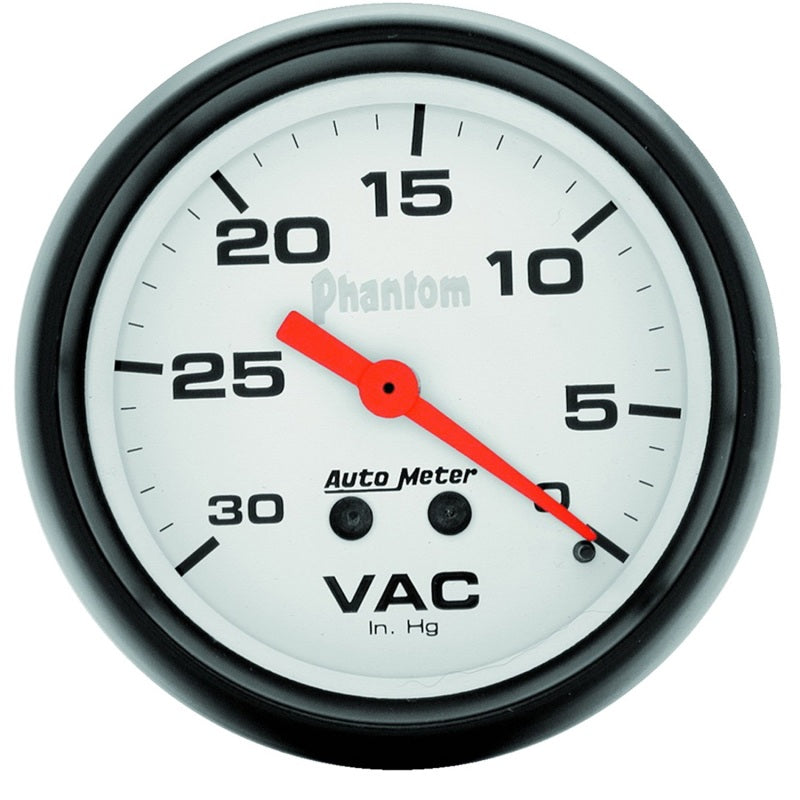 Autometer Phantom 2 5/8in Phantom Mechanical  Vacuum Gauge - Burkken Auto Parts