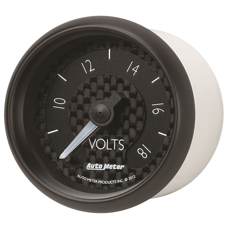 Autometer GT Series 52mm Full Sweep Electronic 8-18 Volts Voltmeter - Burkken Auto Parts