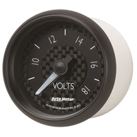 Autometer GT Series 52mm Full Sweep Electronic 8-18 Volts Voltmeter - Burkken Auto Parts