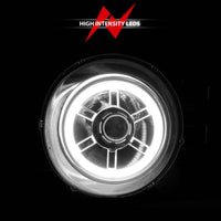 ANZO 2007-2013 Toyota Fj Cruiser Projector Headlights w/ Halo Chrome - Burkken Auto Parts