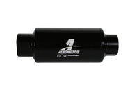 Aeromotive In-Line Filter 10AN 10 Micron Microglass Element Bright-Dip Black 2in OD - Burkken Auto Parts
