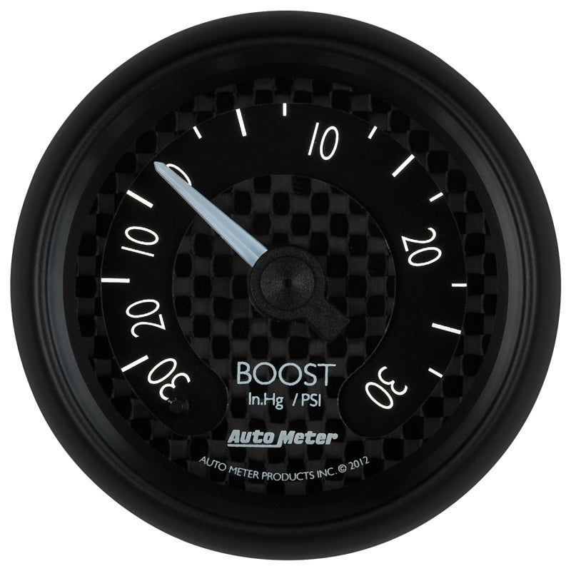 Autometer GT Series 52mm Mechanical 30 In Hg/30 psi Vacuum/Boost Gauge - Burkken Auto Parts