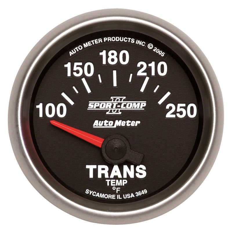 Autometer Sport-Comp II Short Sweep Electronic 100-250 Deg F Transmission Temp Gauge - Burkken Auto Parts