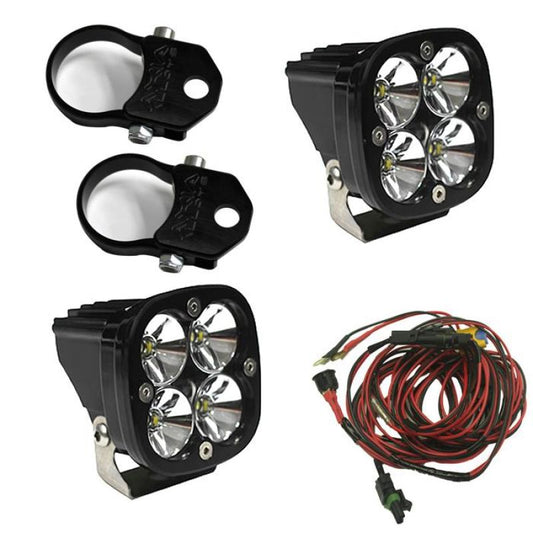 Baja Designs Squadron Pro LED Light Pods Kit w/Vertical Mounts/2.00in Harness - Burkken Auto Parts