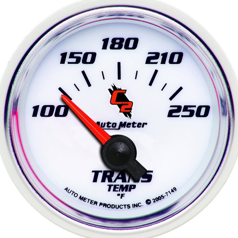 Autometer C2 52mm 100 - 250 Deg. F Electronic Trans Temp Gauge - Burkken Auto Parts