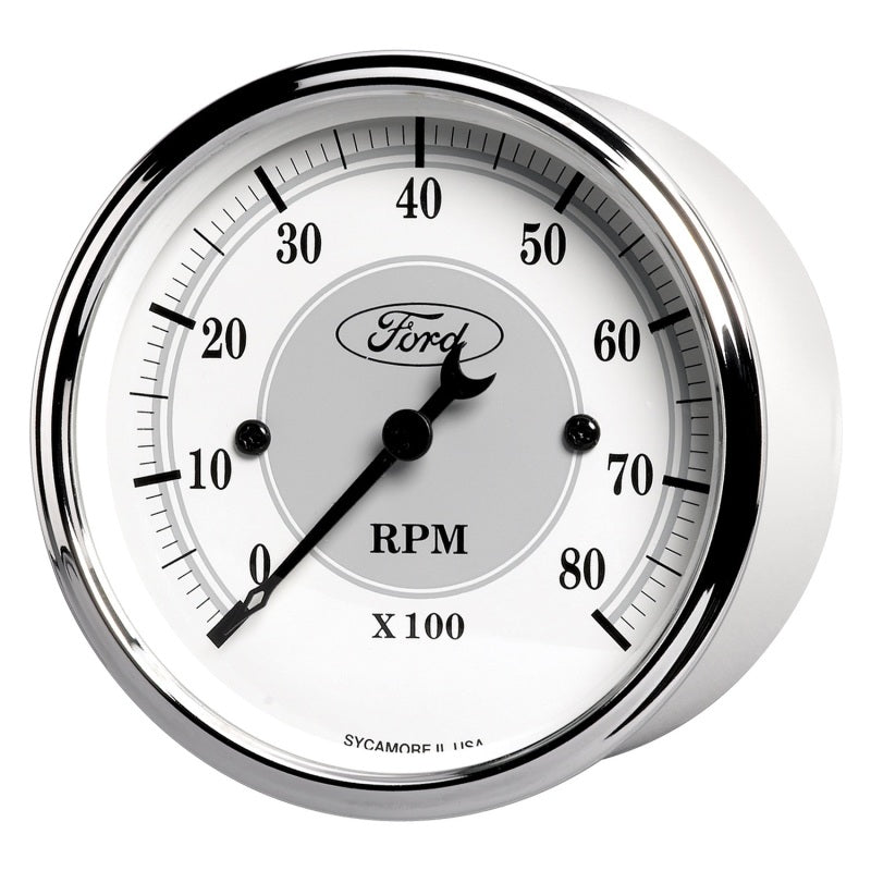 Autometer 3 1/8in In-Dash 8000 RPM Incandescent Flood Lit Tachometer - Burkken Auto Parts
