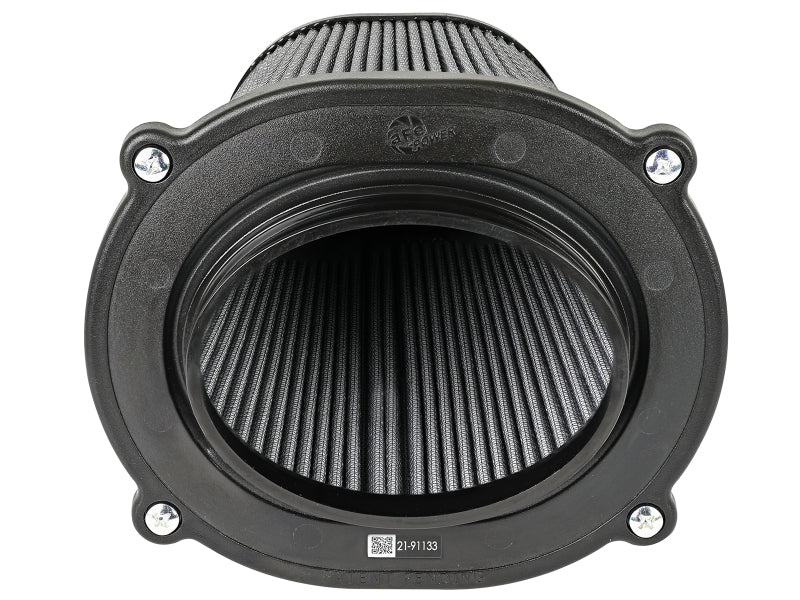aFe Quantum Pro DRY S Air Filter Inverted Top - 5.5inx4.25in Flange x 9in Height - Dry PDS - Burkken Auto Parts