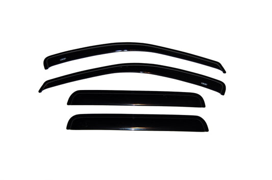 AVS 2004 Ford Ecosport (Brazil) Ventvisor Outside Mount Window Deflectors 4pc - Smoke - Burkken Auto Parts