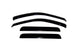 AVS 2004 Ford Ecosport (Brazil) Ventvisor Outside Mount Window Deflectors 4pc - Smoke - Burkken Auto Parts