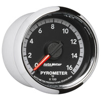 Autometer Gen4 Dodge Factory Match 52.4mm Full Sweep Electronic 0-1600 Deg F EGT/Pyrometer Gauge - Burkken Auto Parts
