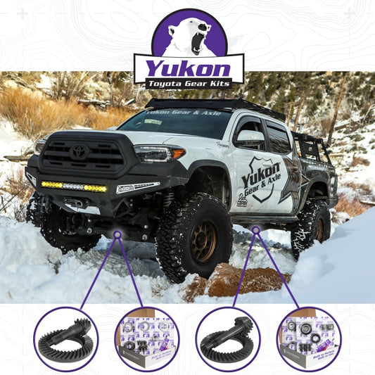Yukon Gear Ring & Pinion Gear Kit Front & Rear for Toyota 8/8IFS Diff (A/T w/o E-Locker) 4.30 Ratio