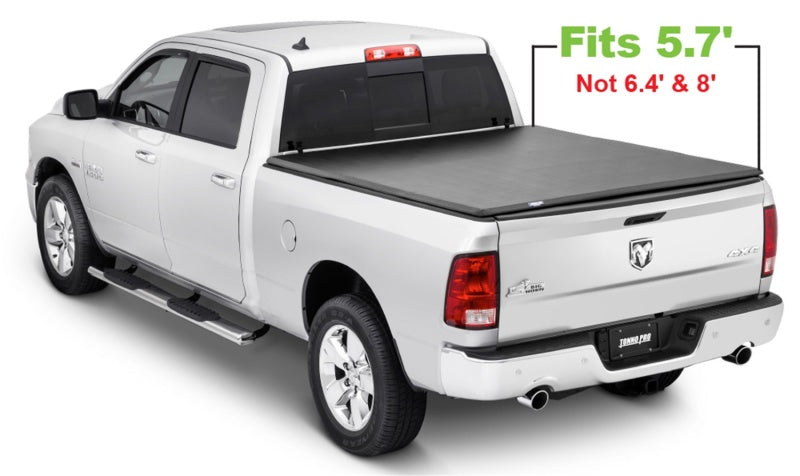 Tonno Pro 09-19 Dodge RAM 1500 5.7ft Fleetside Tonno Fold Tri-Fold Tonneau Cover - Burkken Auto Parts