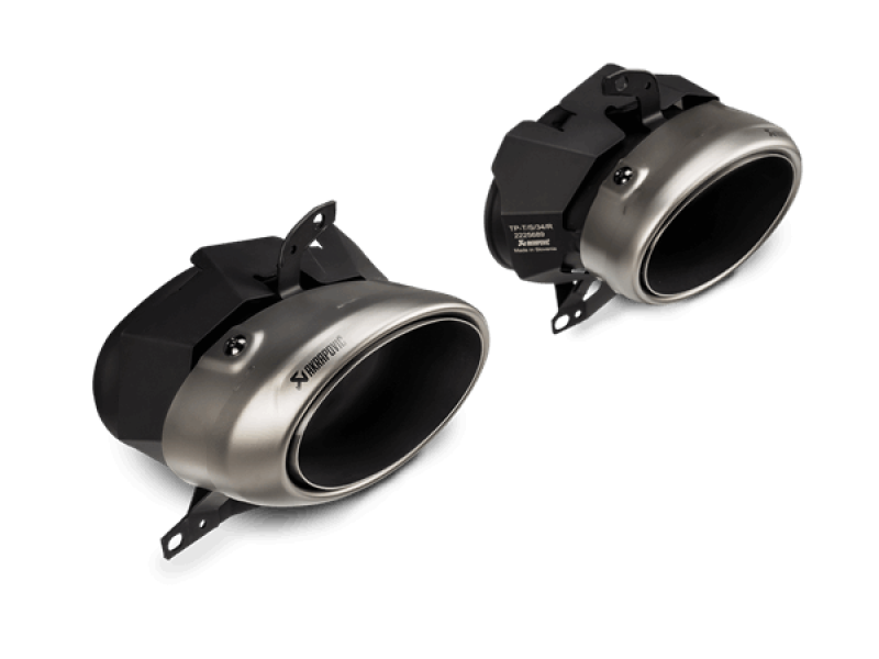 Akrapovic 20-21 Porsche 911 Turbo/Turbo S (992) Tail Pipe Set (Titanium) - Burkken Auto Parts