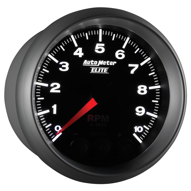 Autometer Street Progressive Shift Light 85.7mm Tachometer 0-10,000 RPM - Burkken Auto Parts