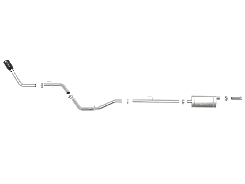 aFe Apollo GT Series 2.5in 409SS 20-21 Jeep Gladiator (JT) V6-3.6L - Black Tip - Burkken Auto Parts