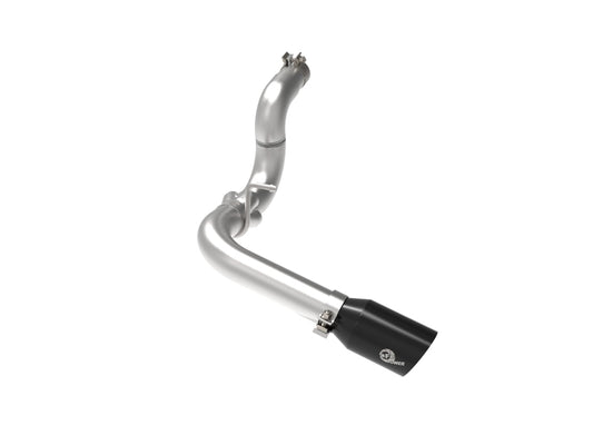 aFe 20-21 Jeep Wrangler Large Bore-HD 3in 304 Stainless Steel DPF-Back Exhaust System - Black Tip - Burkken Auto Parts