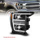 ANZO 21-23 Ford F150 LED Projector Headlight w/Switchback+Sequential - Black (Passenger Side Only) - Burkken Auto Parts