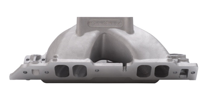 Edelbrock Manifold BBC Short Deck Super Victor 565 Conventional Rect Port Heads - Burkken Auto Parts