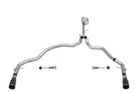 Corsa 2021-2025 Ford F-150 Regular Cab/6.5in Bed 5.0L V8 Xtreme Cat-Back Dual Rear Exit-Black PVD - Burkken Auto Parts