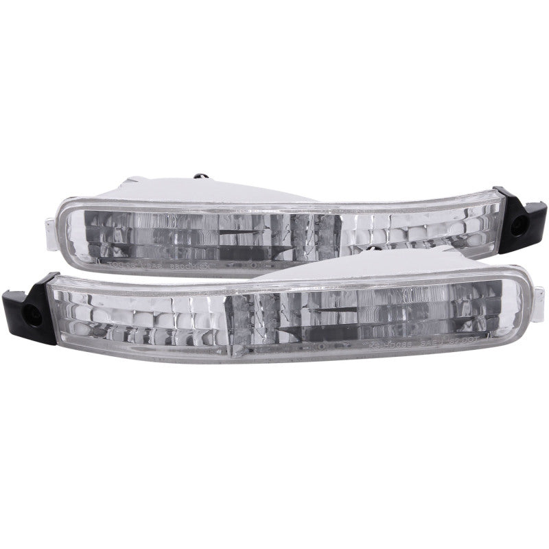 ANZO 1992-1993 Honda Accord Euro Parking Lights Chrome - Burkken Auto Parts